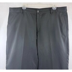 Adidas Mens Climalite Black Golf Pants 38x32 AE7002 Performance Moisture Wicking